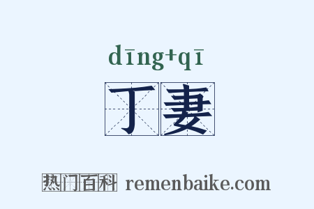 丁妻是什么意思的图片